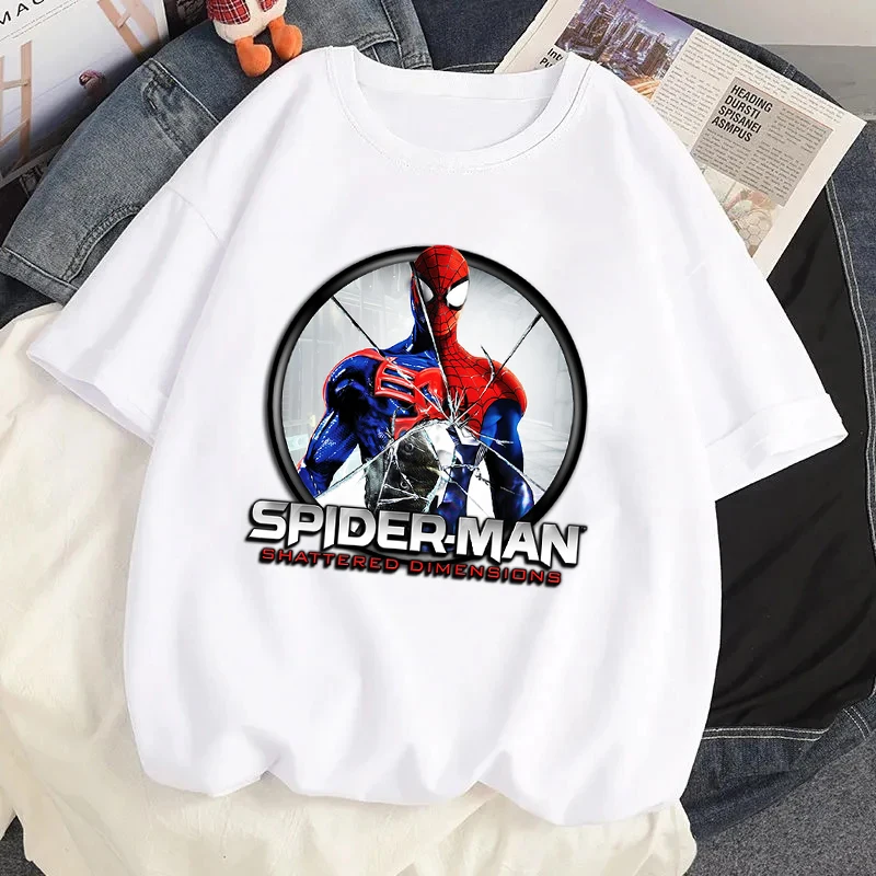 Cool-Cartoon-Graphic-Tshirt-Spiderman-Printed-Gothic-T-Shirt-Summer ...