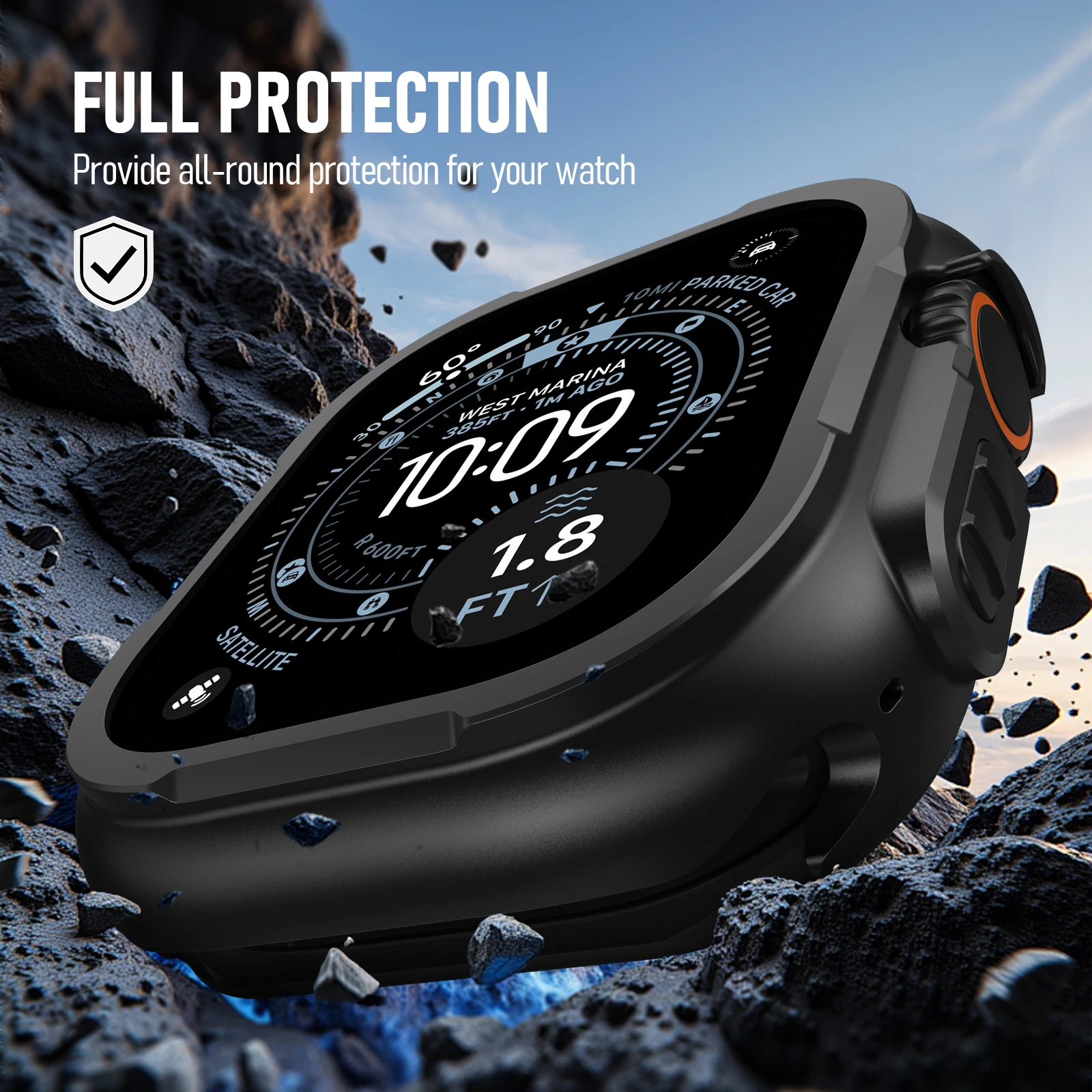 Premium Alloy Metal Cover for Smartwatch Protection