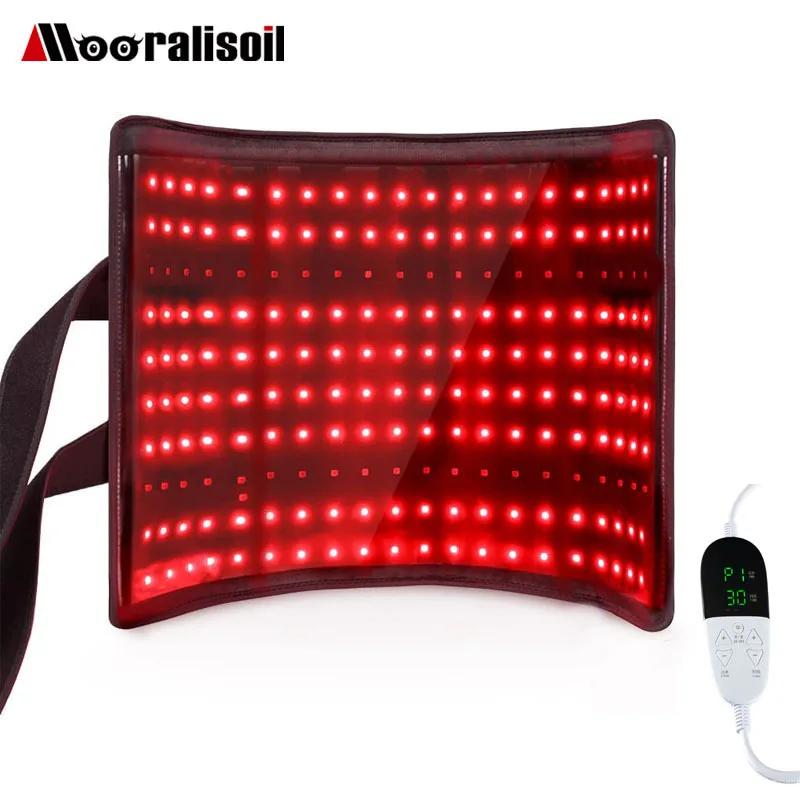 

Large Size 210 Leds 660nm And 850nm Red Light Therapy Pad Infrared Heating Slimming Wrap For Muscle Pain Relief Fat Burning