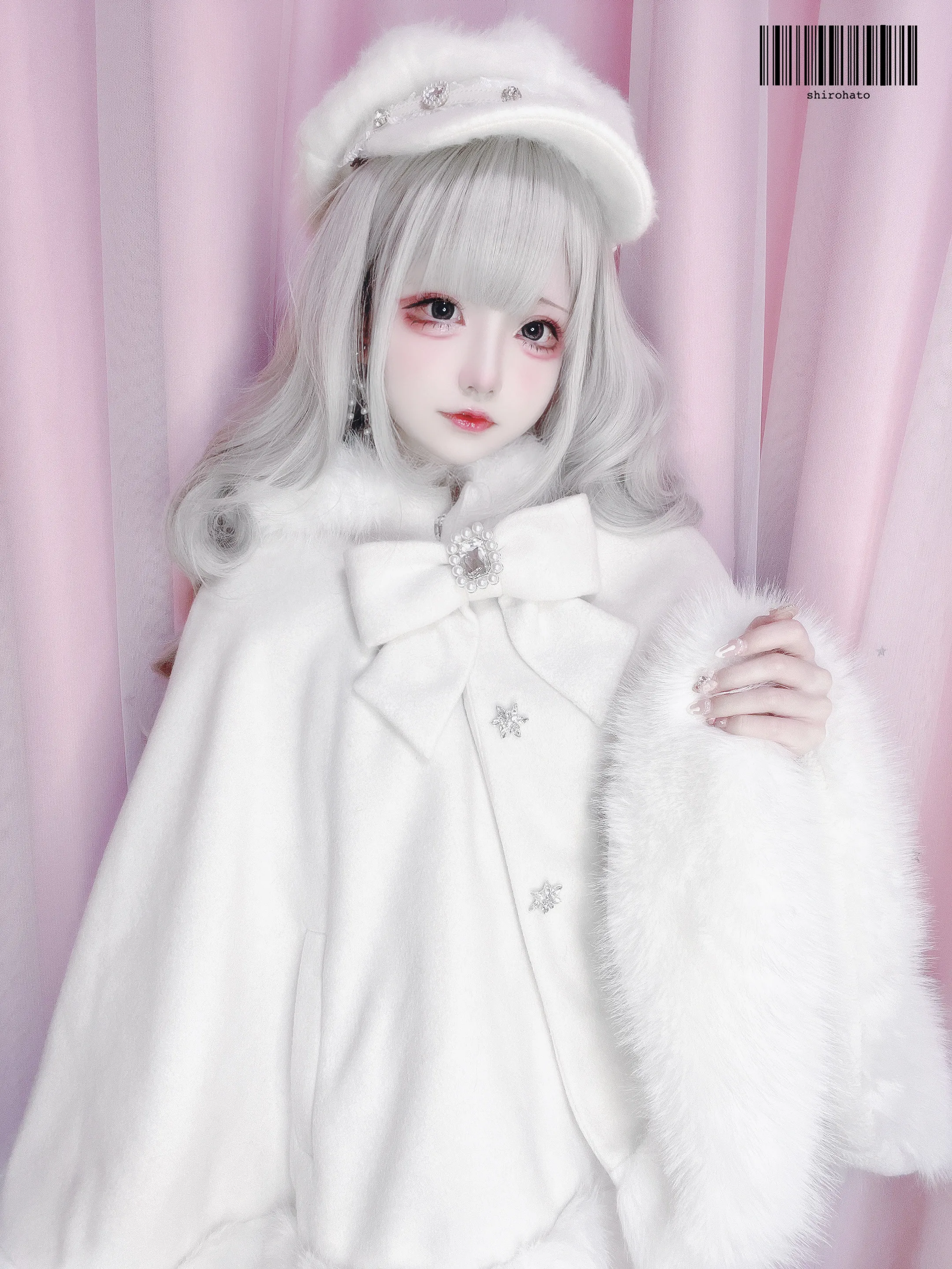 Women's Lolita Cat-Ear Wool Cape