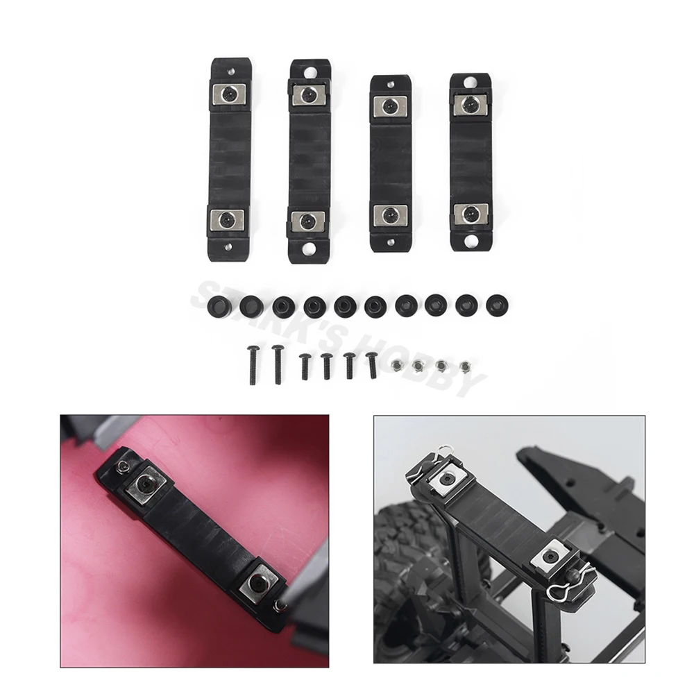 5X(4Pcs Metal RC Car Column Body Posts Mount For 1/10 Crawler Car Axial1786