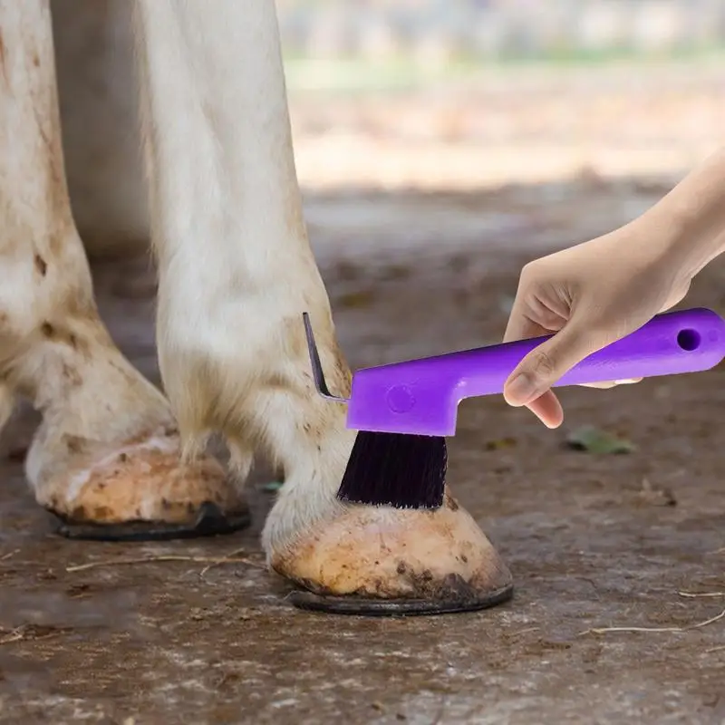 Hoof Picks For Horses 2 In 1 Horse Grooming Supplies Hoof Pick For Horse Cleaning Horse Hoof Polish Hoof Pick With Brush 2