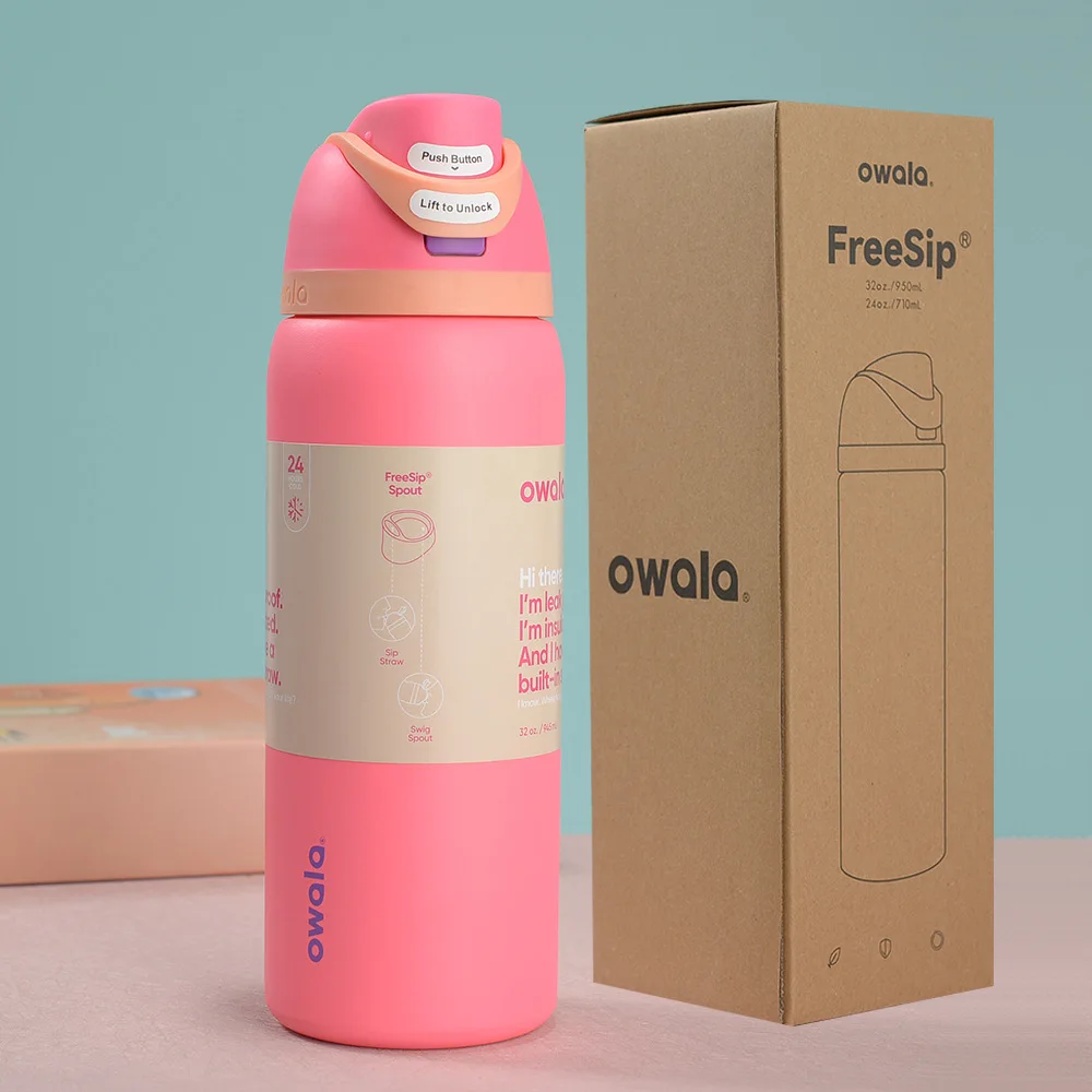 owala 水筒 24 oz 漏れ防止 断熱 ストロー内蔵 新品 OWALA 水筒 24oz 漏れ防止 断熱 ストロー内蔵【 8色選択