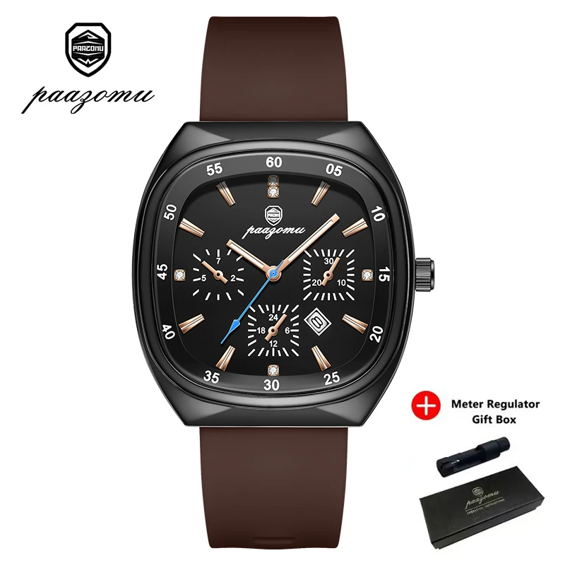 Luxury Silicone Strap Quartz Wrist Watch with Large Dial - Unisex Fashion Timepiece