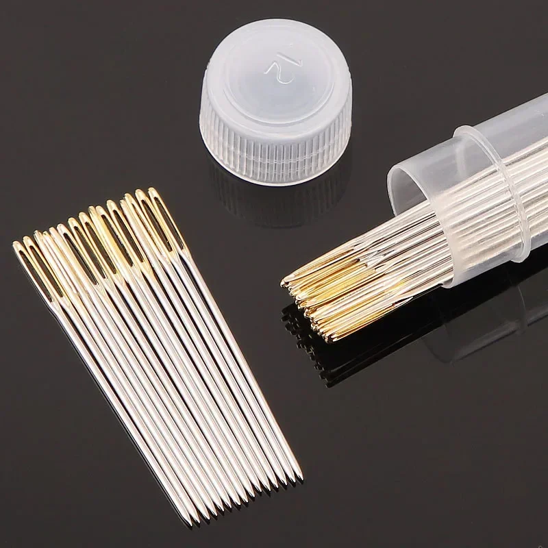 30pcs Cross Stitch Needles Gold Tail Blunt Embroidery Needlework Tools