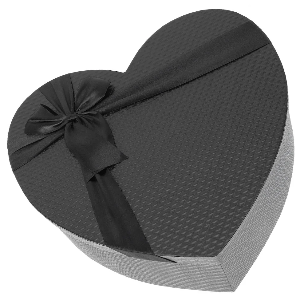 

Valentine'S Day Gifts Box Bow Knot Paper Useful Floral Chocolate Holder Heart Shaped Storage Box With Lid For Anniversary