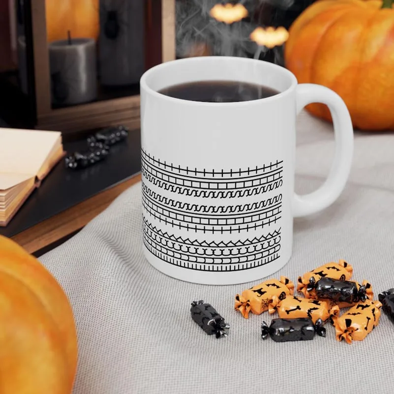 Vexran 11 Once Tazza da Caffè con Messaggio Nascosto,Tazz a Umoristica Unica ,Regalo Creativo e Divertente in Ceramica per Gli Amanti Del Caffè(Bianco
