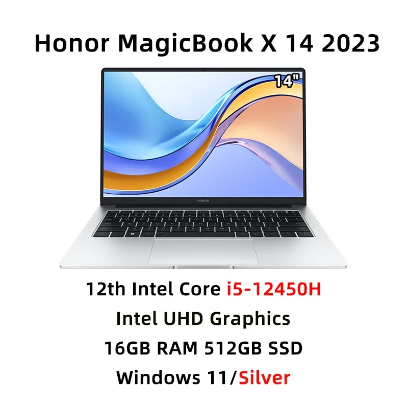Honor MagicBook X14 Laptop Intel Core i5-12450H 16G 1TB 14” IPS