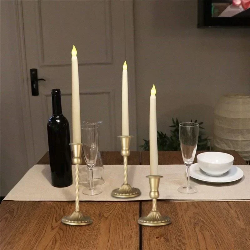 Retro Gold Spiral Candlestick Holders Candlestick Stand Home Decoration Candlelight Dinner Table Romantic Wedding Ornaments candle holders
