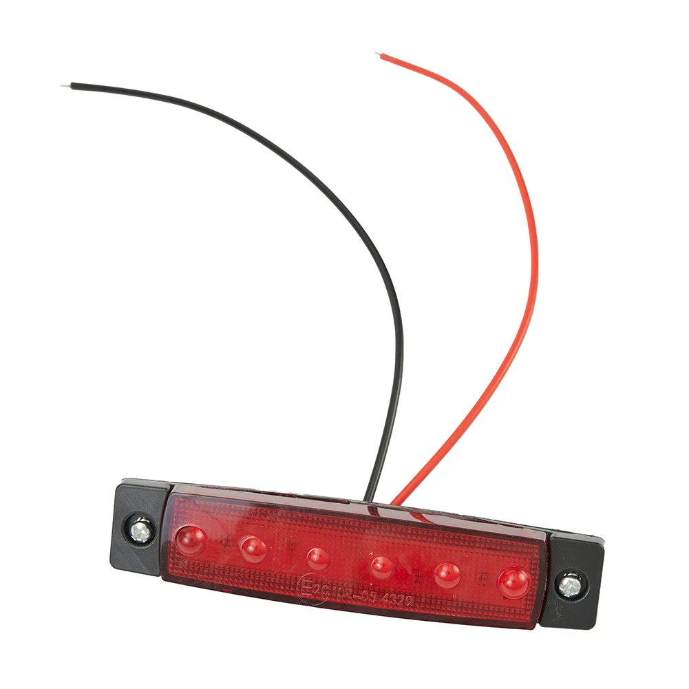 

12V Red+Green Navigation 6LED Lights Ultra Thin Stern Boat Starboard Lamp Set IP65 Waterproof Super Bright Universal Lights