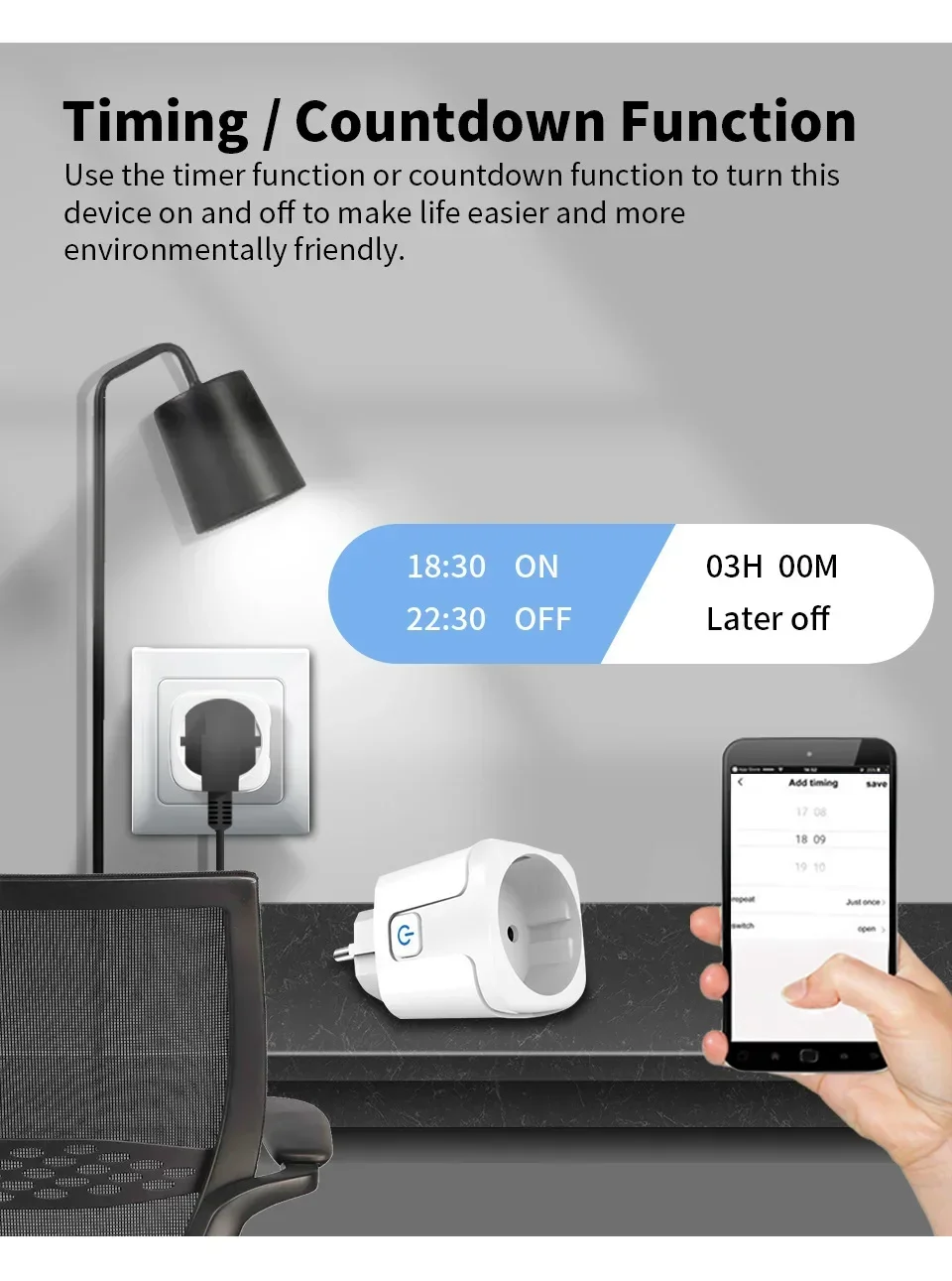 Tuya Smart Zigbee 3.0 Power Plug 16A/20A EU Outlet 4400W Meter Remote Control Wo