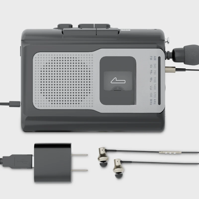 

vintage Portable Cassette Recorder Player classic Recorder Player am
