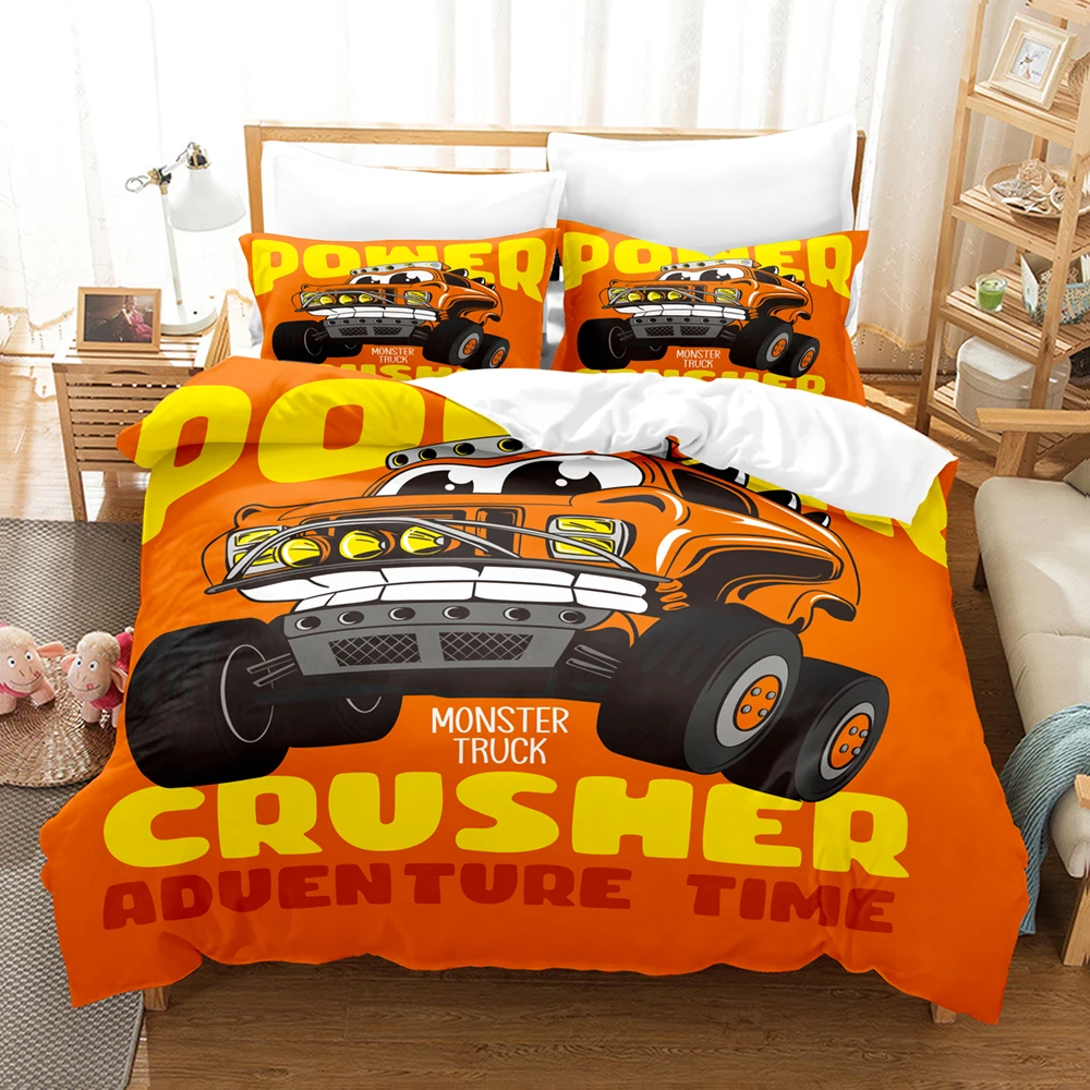 

3D The Monster Jam Bedding Sets Duvet Cover Set With Pillowcase Twin Full Queen King Bedclothes Bed Linen