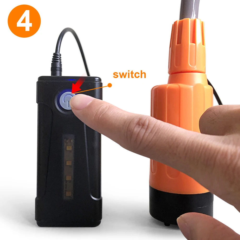 משאבת מקלחת חשמלית ניידת נטענת לטיולים בחוץ, חוף, נסיעות ברכב וכביסת חיות מחמד