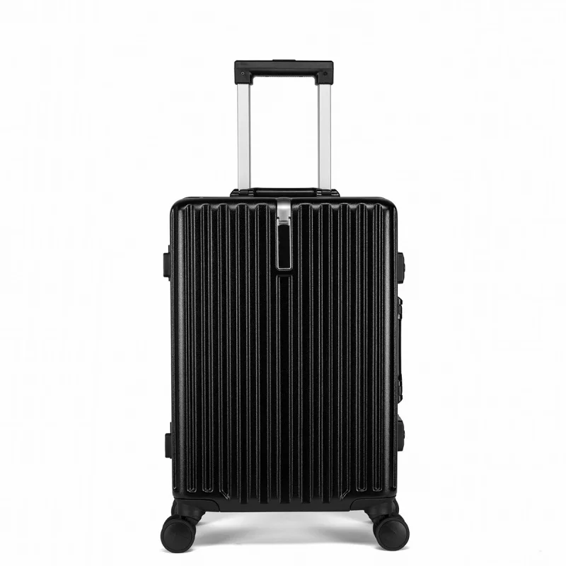 Large Capacity Aluminum Frame Men's Women Luggage Trolley Luggage High Aesthetic Lightweight Suitcase Password lock suitcase