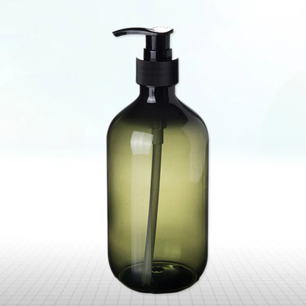 Large Hand Soap Dispenser Bottle Opaque Versatile Pump Bottle Drip- free Lotion Container Hand Dispenser ( Green ) 300ml