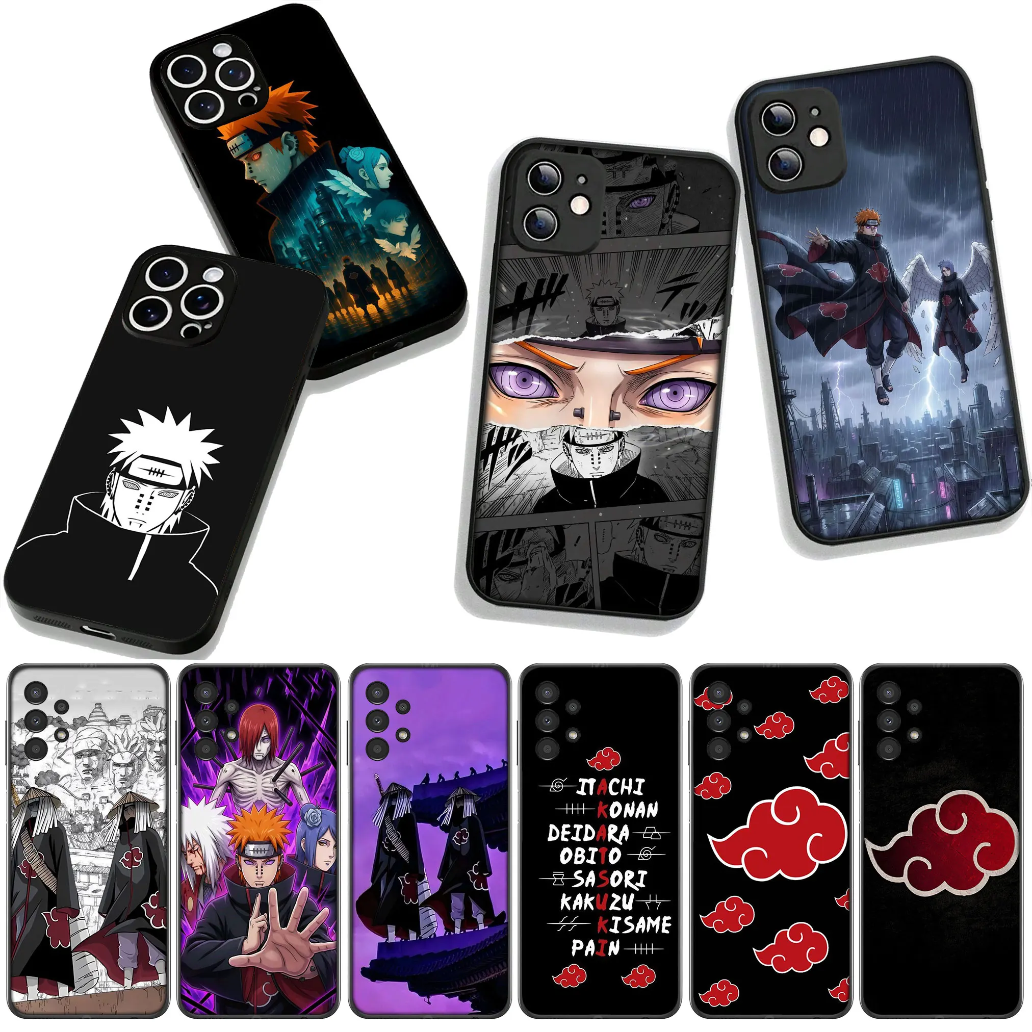 Akatsuki Naruto Poster Design Phone Cover Case