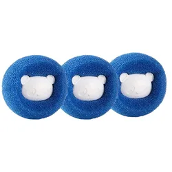 Reusable Pet Hair and Lint Remover Laundry Balls - Set of 3 - 10 (Blue - 3PCS)
