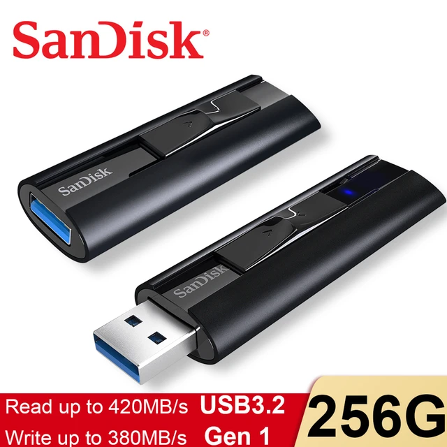 SanDisk Extreme PRO 3.2 256GB Solid State Flash Drive 128GB Pen Drive Up to