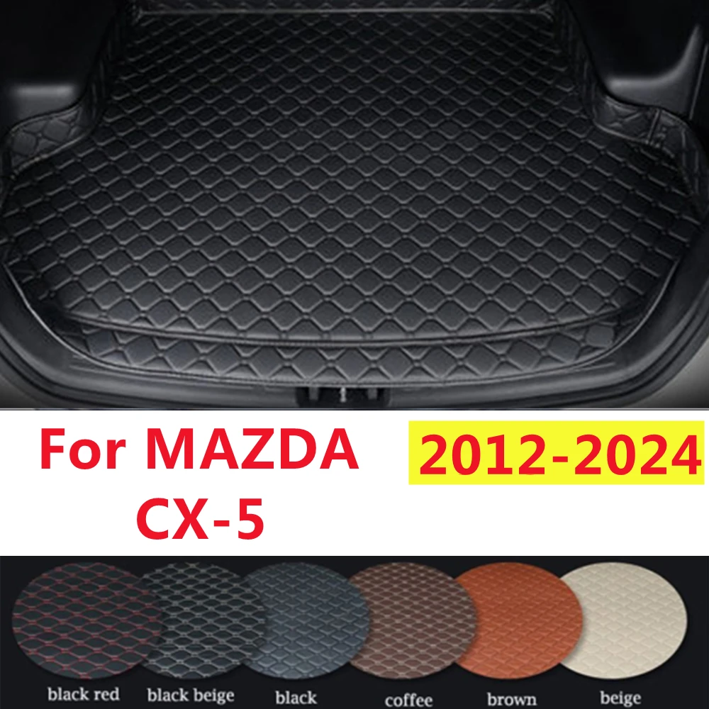 

SJ Высокая сторона на заказ подходит для Mazda CX-5 2012-19-20-2024 всепогодный водонепроницаемый автомобильный коврик для багажника авто задний грузовой лайнер крышка ковра