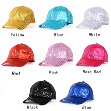  LOLANTA  Baseball Sequin Glitter Adjustable Hat Unisex Women Men Kids Girls  Boys Sun Hat Street Dance Competition Fashion Caps 