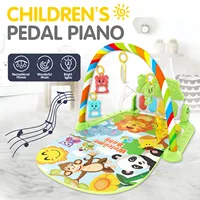 Children's pedal piano education early education music fitness baby music fitness equipment toy light crawling mat 1