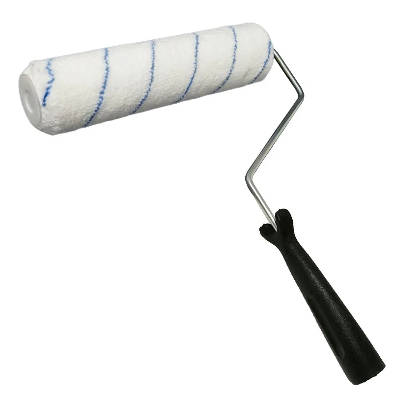 4PCS/set 9inch Paint Roller Brush Kit for Wall Decoration Microfiber fabric Nap 6mm/9mm/18mm US Roller Cover Roller Frame
