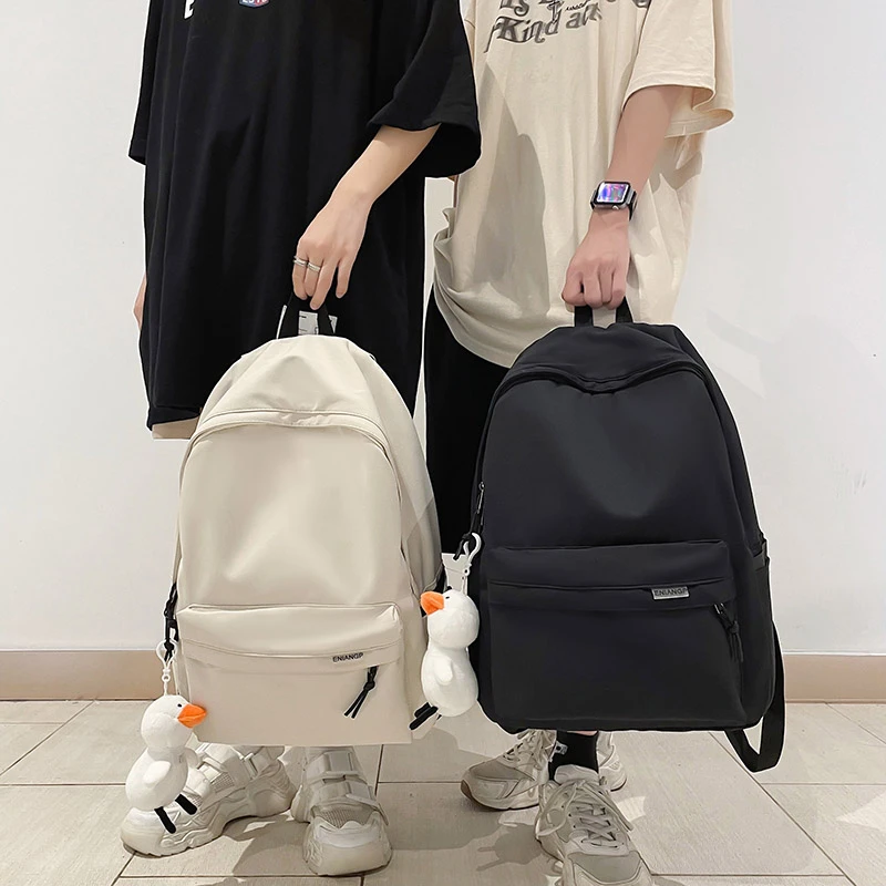 2023 Women School Backpack Black Nylon Bagpack Female Anti Theft Rucksack Casual Lady Travel Backpacks Korean Back Pack Mochila