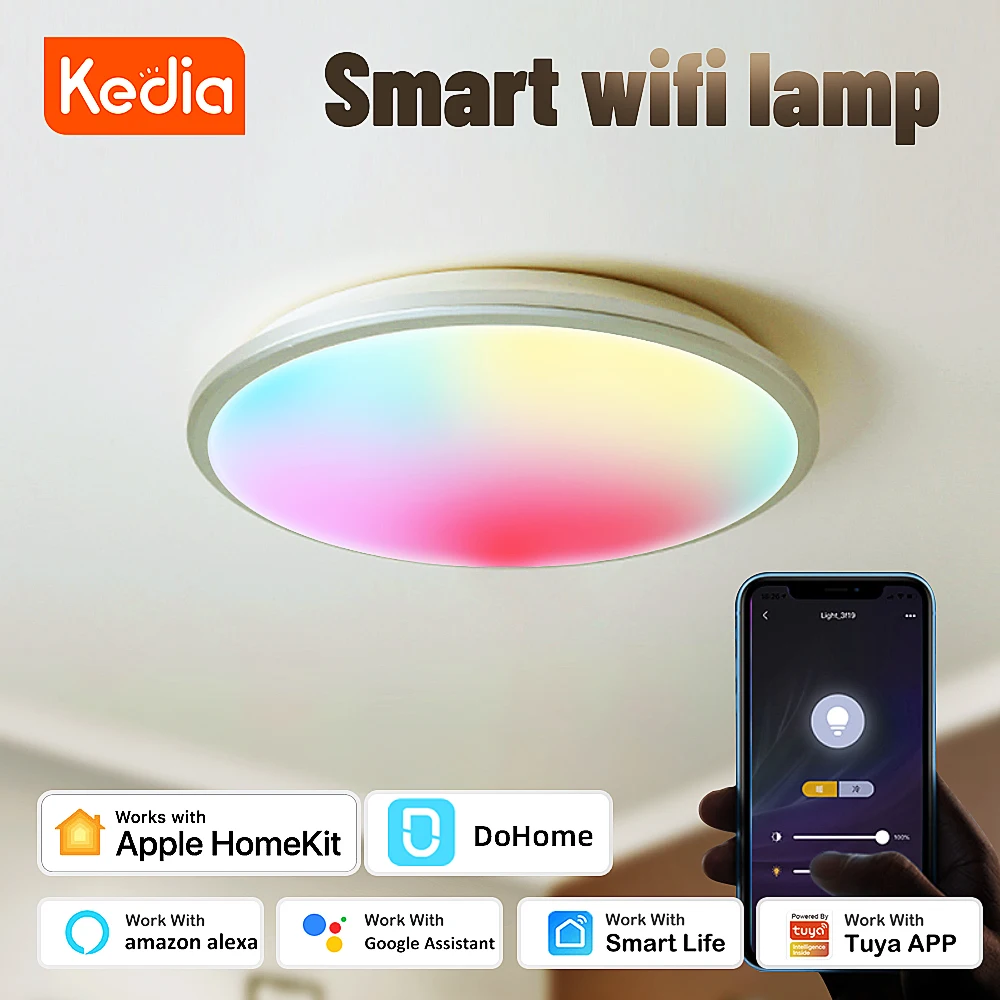 Kedia Wifi Smart Ceiling Light Remote Controlless Lighting Led Lights