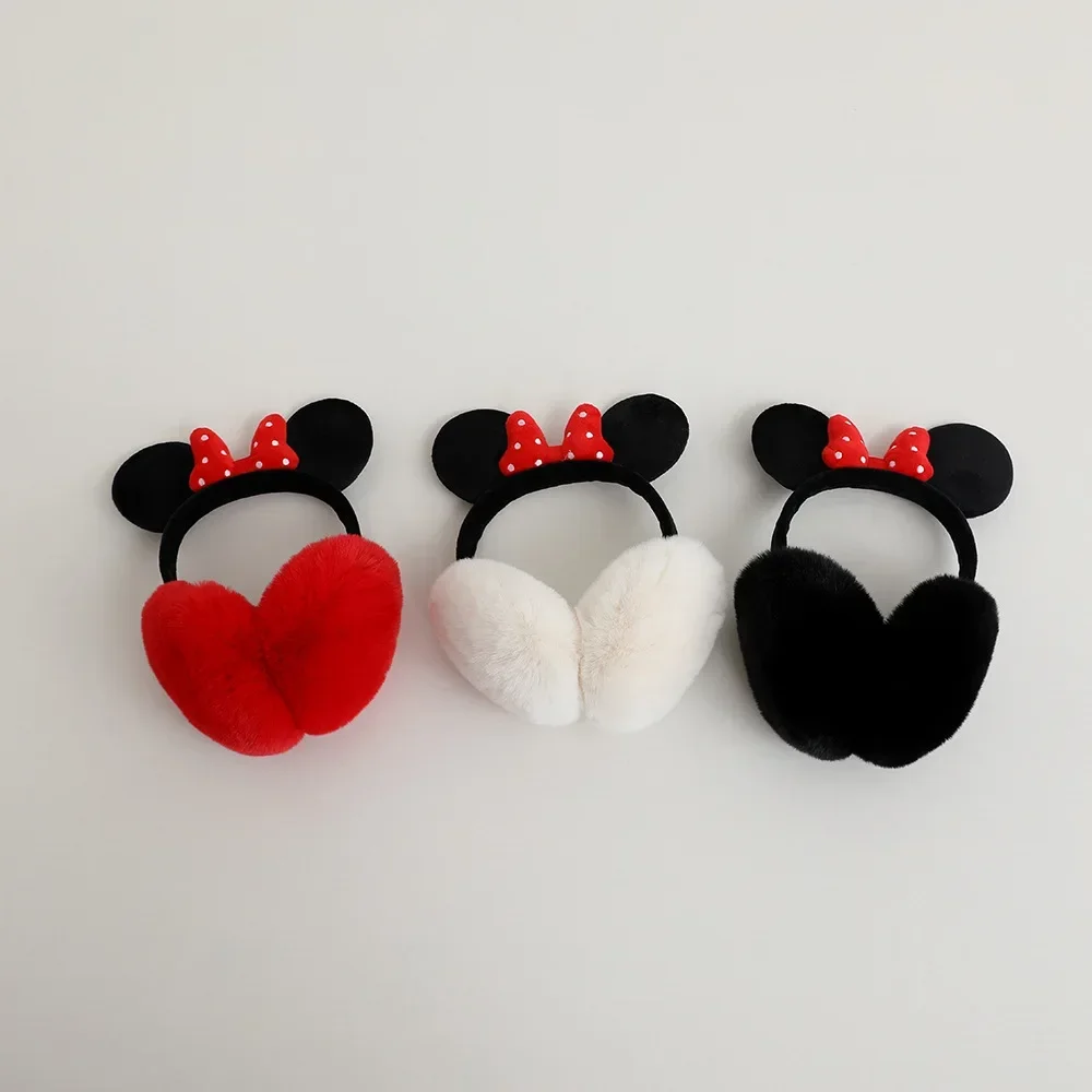 

Cartoon Disney Mickey Mouse Kids Winter Warm Earmuffs Girls Cute Ear Muffs Children Anime New Casual Earmuff Fashion Accessories