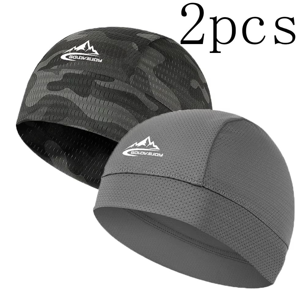 Casque À Vélos De Moto À Vélo Casquette De Reoidissement Intérieur, Bande De Sueur De Crâne Respirante, Capuchons De Bonnet De Doublure À Demi Casque, Dissipation De Chaleur Accessoires De Vélo Du