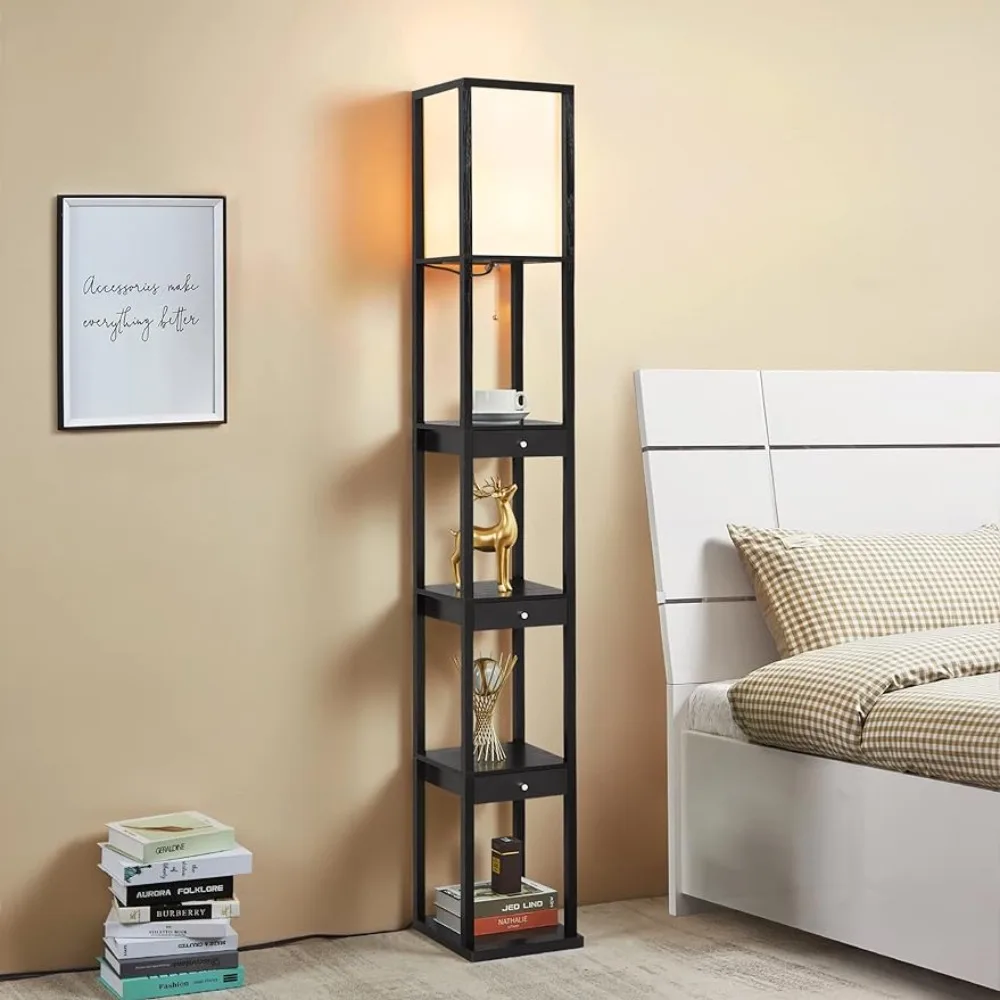

ATAMIN Aaron 72" Floor Lamp for Living Rooms, Premium Tall Floor Lamp, Sturdy Shelf Floor Lamp for Bedrooms