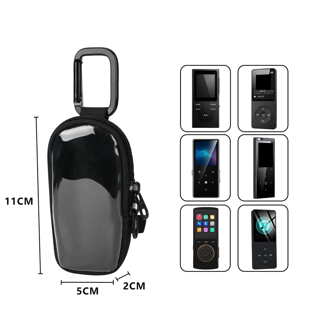 MP3 Player Case For Sony NWE394 For TPU Storage Bag Portable Protective Carrying Pouch With Buckle Music Player Accessories
