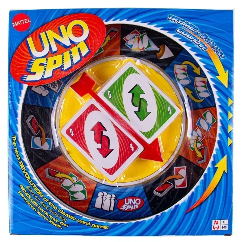 UNO Games SPIN Card Board Game Family Funny Entertainment Poker Playing Cards Toys Children Birthday Halloween Gifts playing cards card games board games
