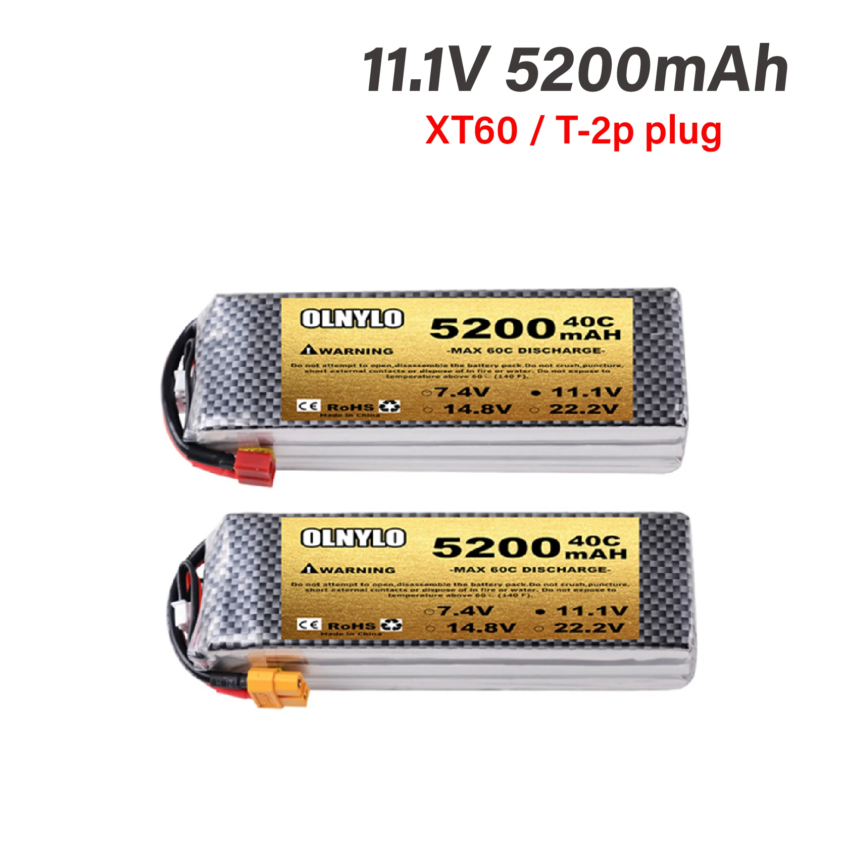 

11.1v 5200mah 3s 40C High magnification LiPo Battery With T XT60 Plug For RC Helicopter Aircraft Quadcopter Cars Airplane 3S
