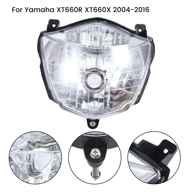 

Motorcycle Headlight Assembly Fit For Yamaha XT660R XT660X 2004-2016 Head Light Lamp Light Durable Easy Install