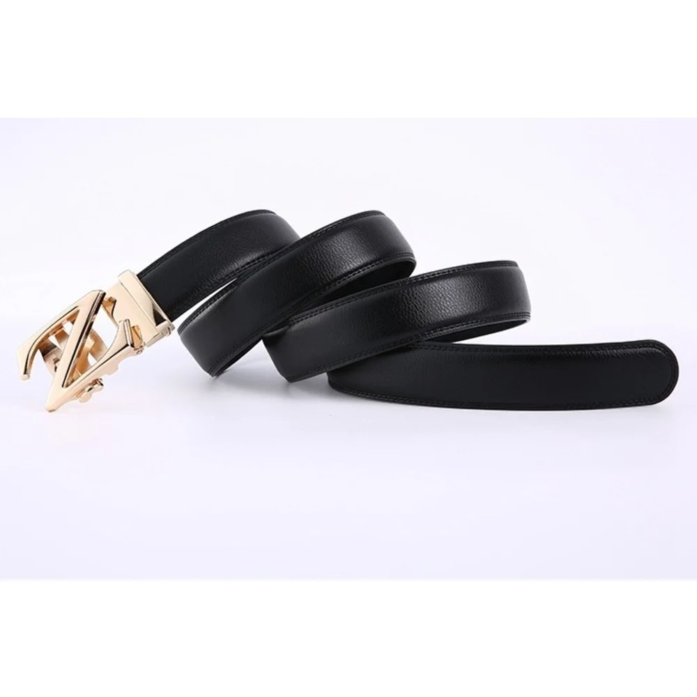 2023 Newhot Selling Casual Automatic Buckle Belt with Hollow Metal Head Business Men's Belt Fashionable and Exquisite Trouser Belt_voghion.com