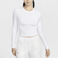 Nike officiel authentique automne nouveau femmes Simple mince col rond manches courtes manches longues HF5323-100 1