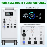 Nouvelle centrale électrique Portable 5000W, tout en un, batterie 48V 5Kwh, 6000W MPPT avec éclairage USB * 4 Type C * 2, entrée/sortie AC ue PV Inupt 4