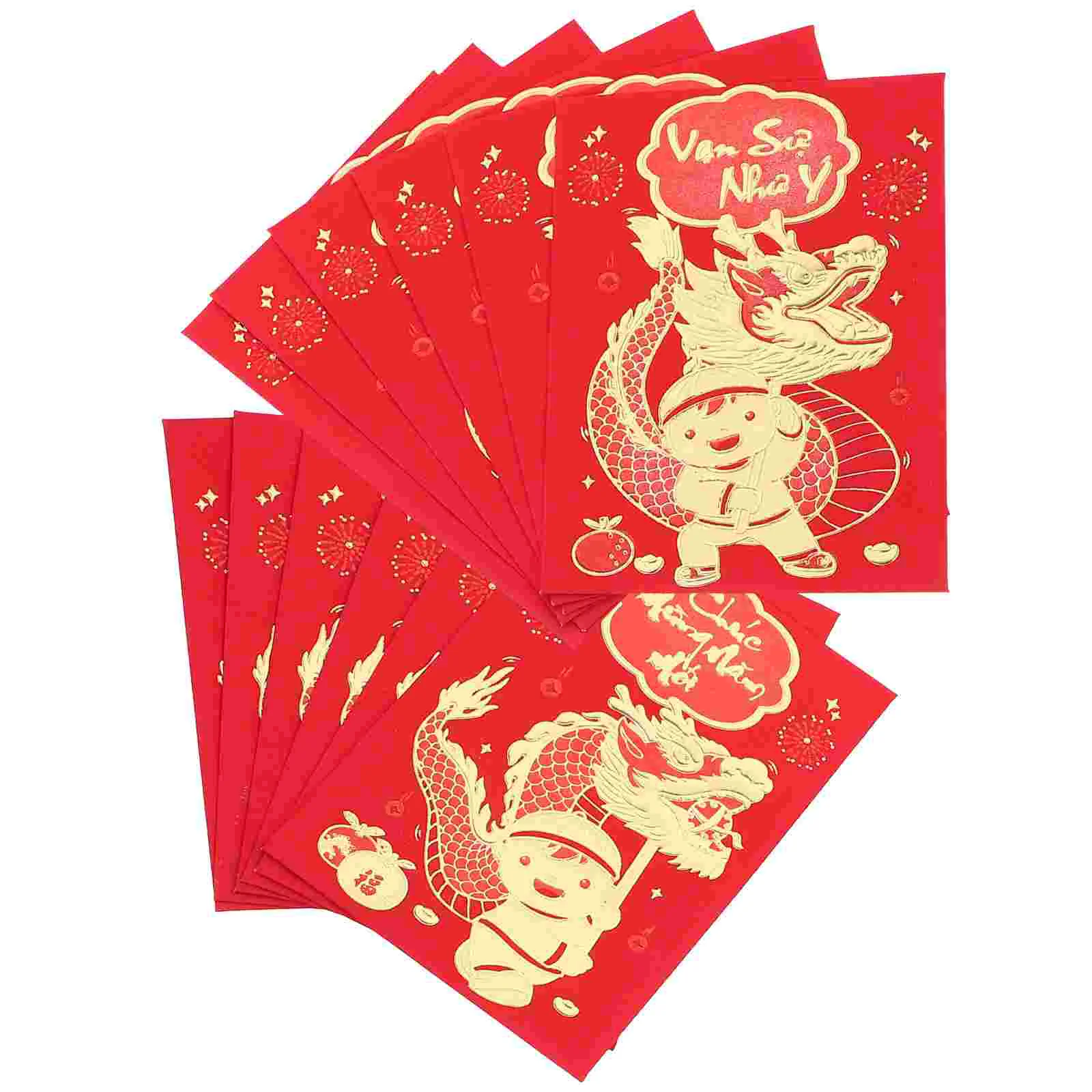 Money Red Pockets Chinese Lucky Money Envelopes Year Red Envelopes Cash Envelopes Money Bags Random Style