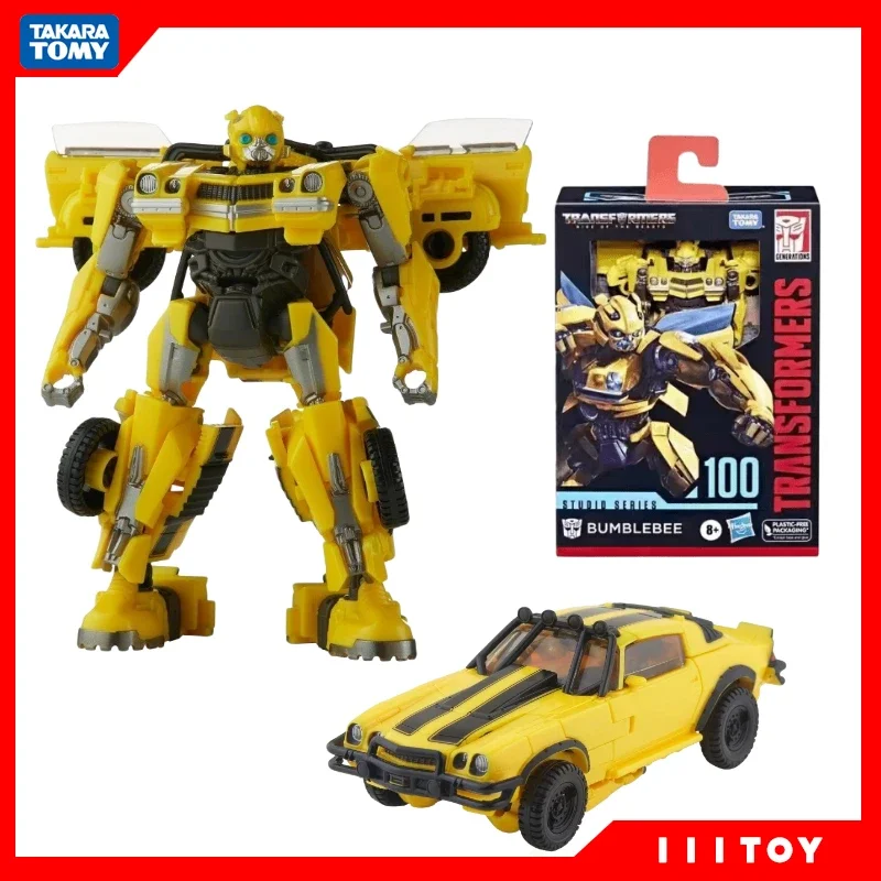 

In Stock Takara Tomy Transformers Rise of the Beasts Studio Series SS100 Bumblebee Toy Figures Action Figures Collecting Hobbies