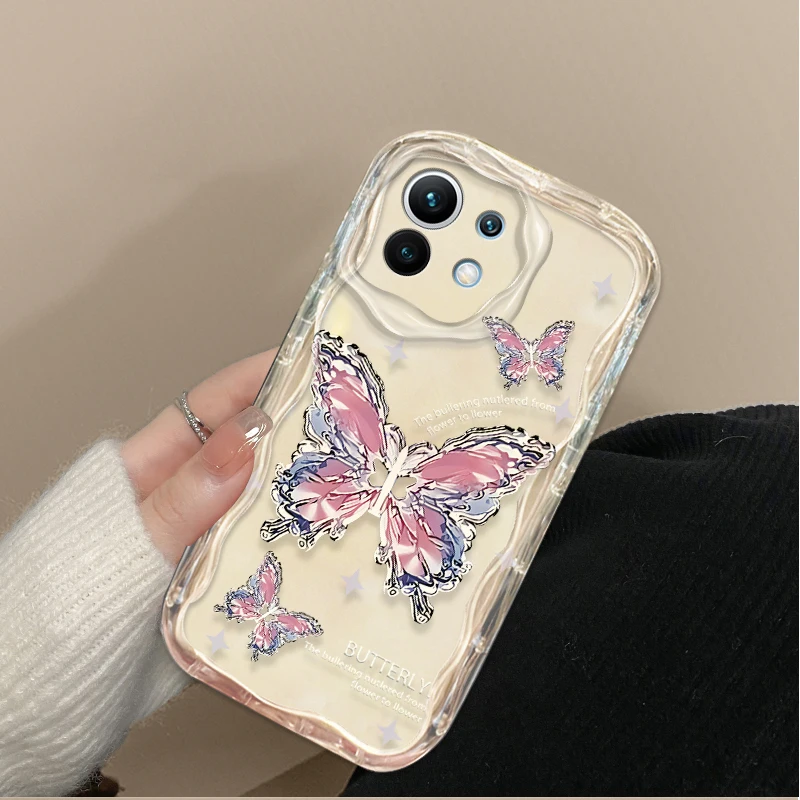 Glitter Metal Butterfly Soft Phone Case