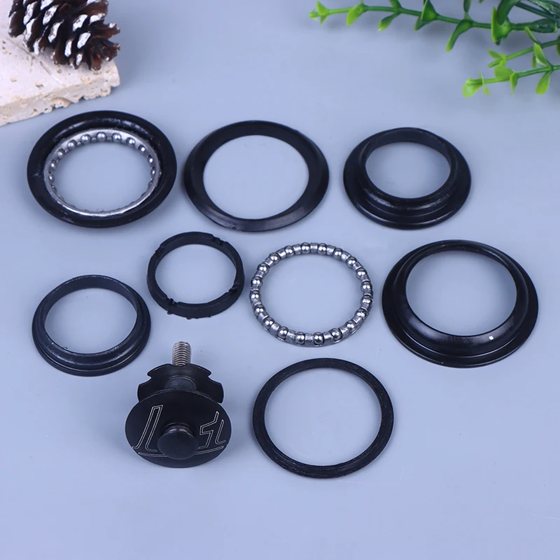 [LA]새로운 1개 자전거 포크 자전거 부품 로드 바이크 블랙 알로이 44mm 1 1/8인치 자전거 스레드리스 헤드셋 헤드튜브 자전거 외부 헤드셋 부품