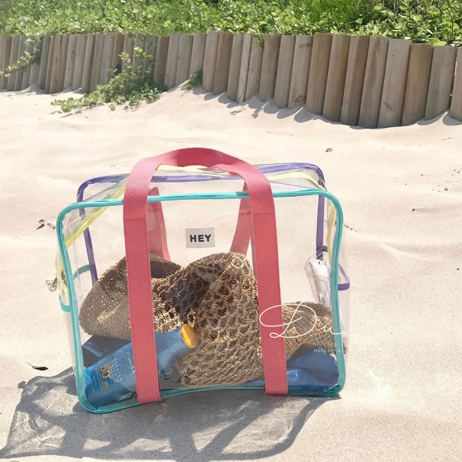 Sacs à main transparents en PVC pour femmes, grande capacité, sacs