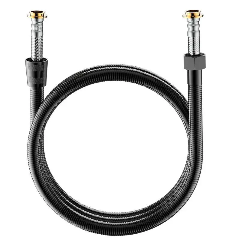 Stainless steel shower explosion-proof hose universal 4-point shower head water heater bath water pipe accessories Shower hose connector