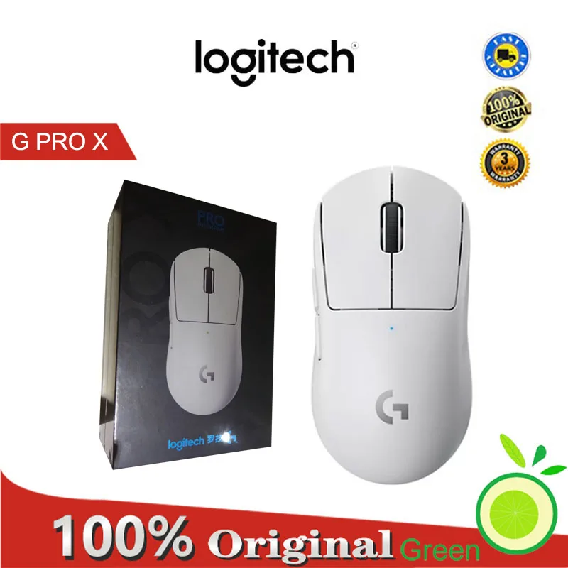 

Logitech G Pro X GPW wireless mouse, dual mode video game, 5-button, Hero25K sensor, 25600dpi
