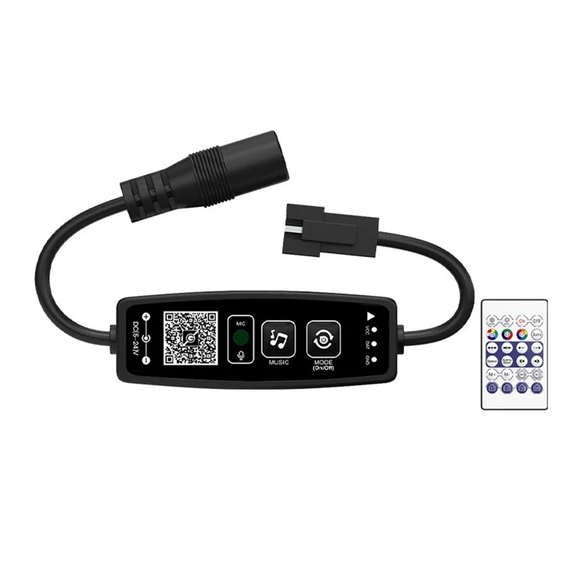 Controlador Bluetooth de Píxeles LED con Control Remoto de 28 Teclas y Sincronización de Música S9d0a259a8048493cbc8b4312de195d3eq