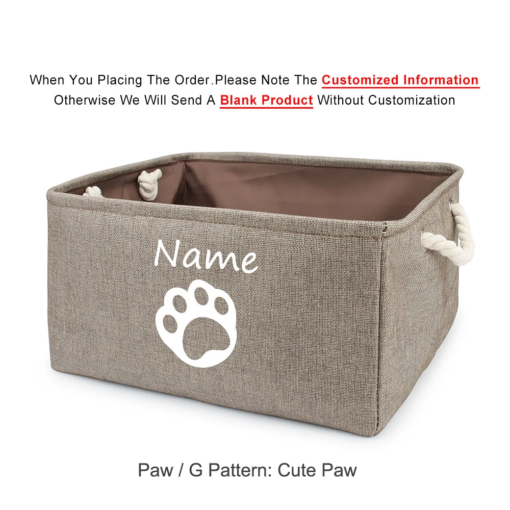 Deluxe Collapsible Dog Toy Bin with Comfortable Handles for Pet Accessory Storage