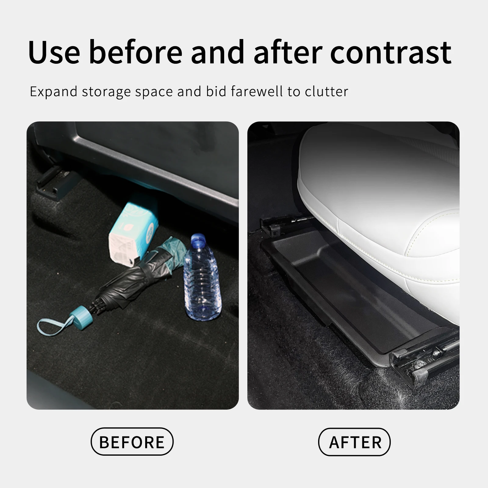 Car Storage Box Under Seat Drawer Type Organizer Xpeng G6 2025 Interior Accessories