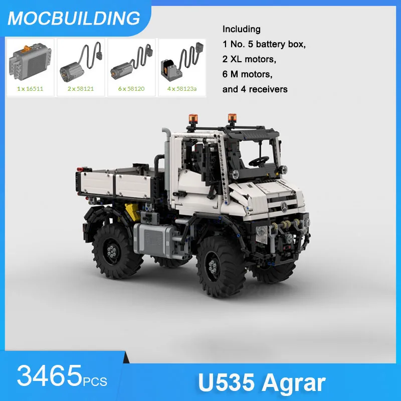 MOC Bausteine U535 Agrar Modell DIY Montieren Ziegel Transport Bildungs Sammlung Kreative Weihnachten Spielzeug Geschenke 3465PCS – Detail 1